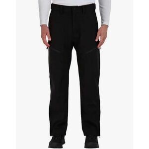 Gerry Mens Black Softshell Snow Pants Fleece Lined Ski Snowboard Medium